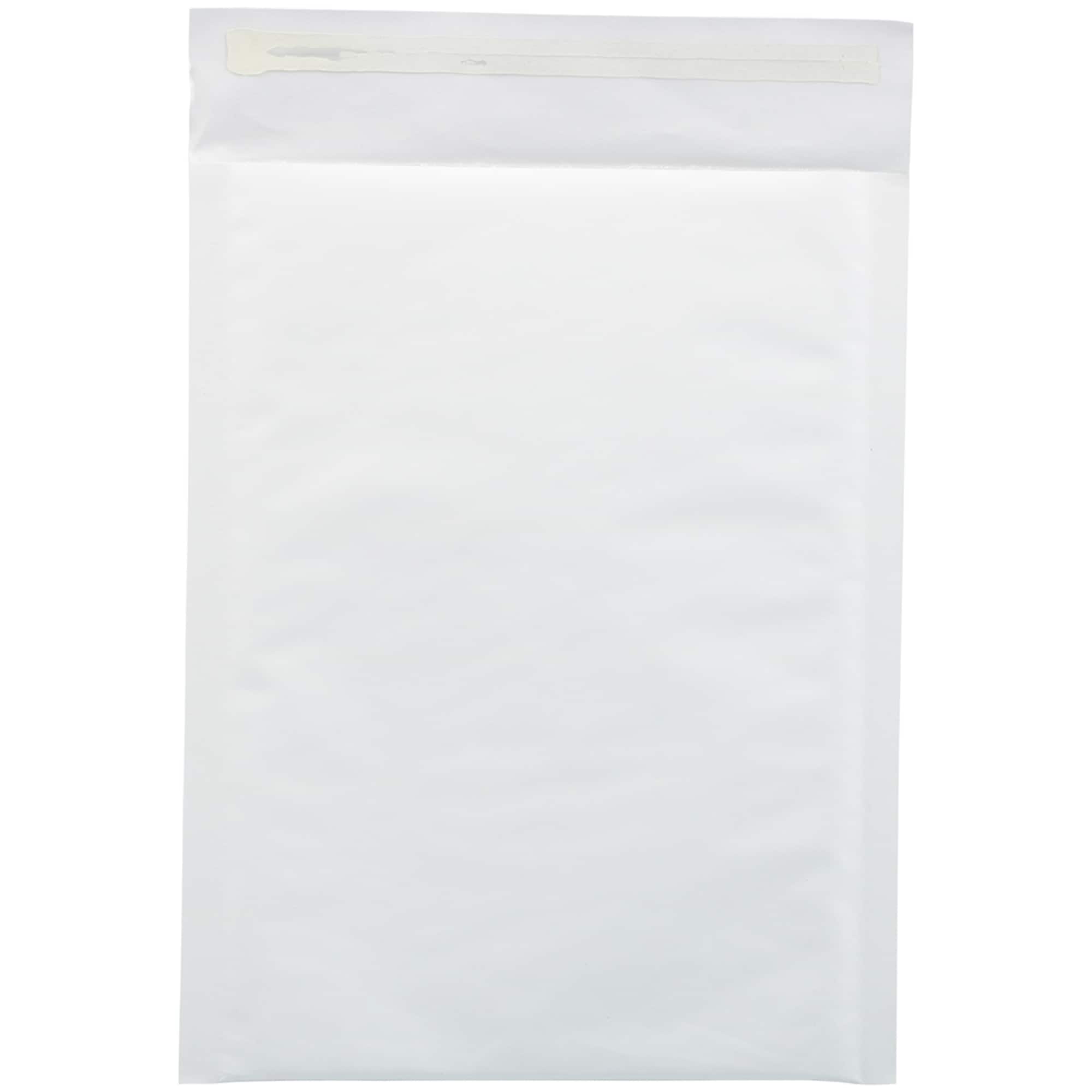 JAM Paper 7.25" x 10.5" White Kraft Bubble Lite Padded Mailers, 25ct.